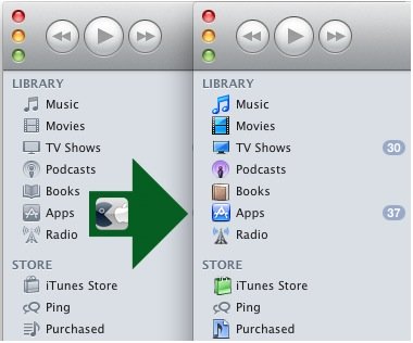Rétablir la couleur des icônes dans iTunes 10
