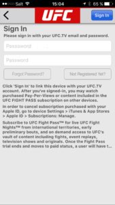 UFC Fight Pass se désabonner